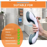 New Shower Handle Grab Bars Ultra Grip Dual Locking Safety Suction Cups Helping Handle Anti Slip Support for Toilet Bathroom Aimak Store