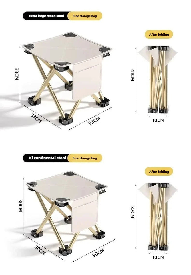 Outdoor Folding Stool Portable Pony Super Light Camping Chair Foldable Chair Fishing Bench Aimak Store