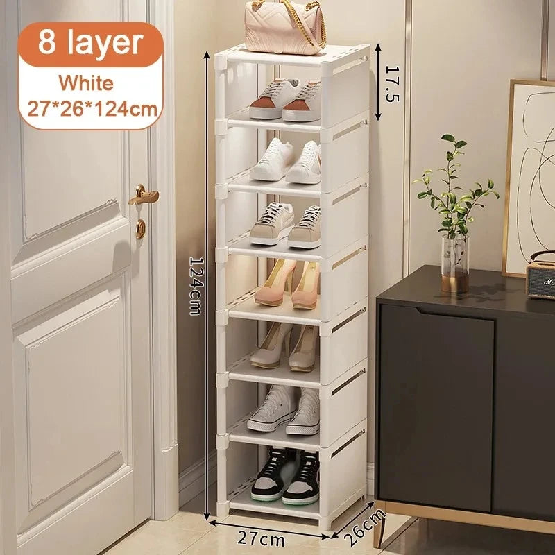Multiple Layers Shoe Organizer Shoe Rack Organizer Space Saving Rack For Wall Corner Stackable Shelf  Adjustable Saving Cabinet Aimak Store