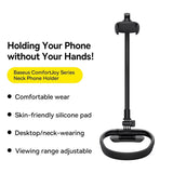 Baseus Flexible Universal Neck Phone Holder Hanging Neck Lazy Necklace Cell Phone Desk Mount Bracket for iPhone 16 15 14 Pro Max Aimak Store