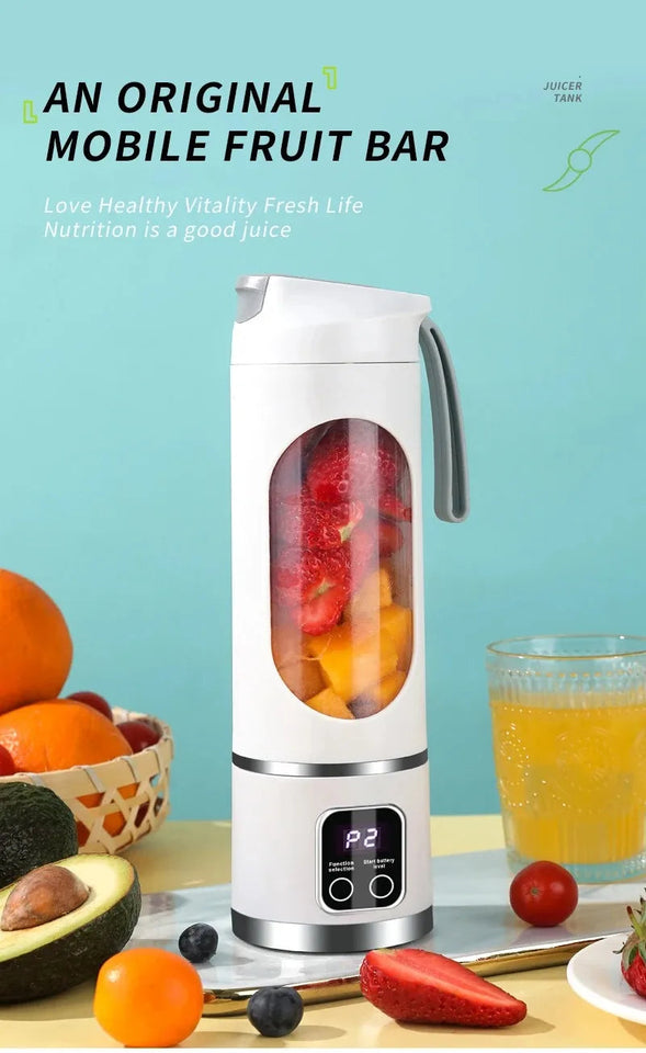 Electric Juicer Mini Portable Blender Fruit Mixers Fruit Extractors Multifunction Juice Maker Machine Blender Smoothies Mixer Aimak Store