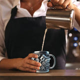 Funny V8 V6 Engines Design Tea Cup Coffee Mug Handmade Engines Stainless Steel Resin Large Capacity Coffee Cup Aimak Store