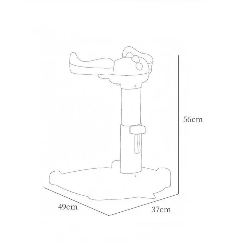 Baby standing bath for 6-24 months with adjustable height stand baby washing butt armrest stand baby standing bath table Aimak Store
