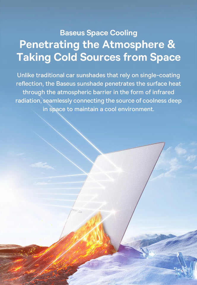 Baseus DT1 Car Sunshade Windshield Cover Folding Car Front Window UV Sun Protection for Summer Sun Shade Curtain Protector Aimak Store