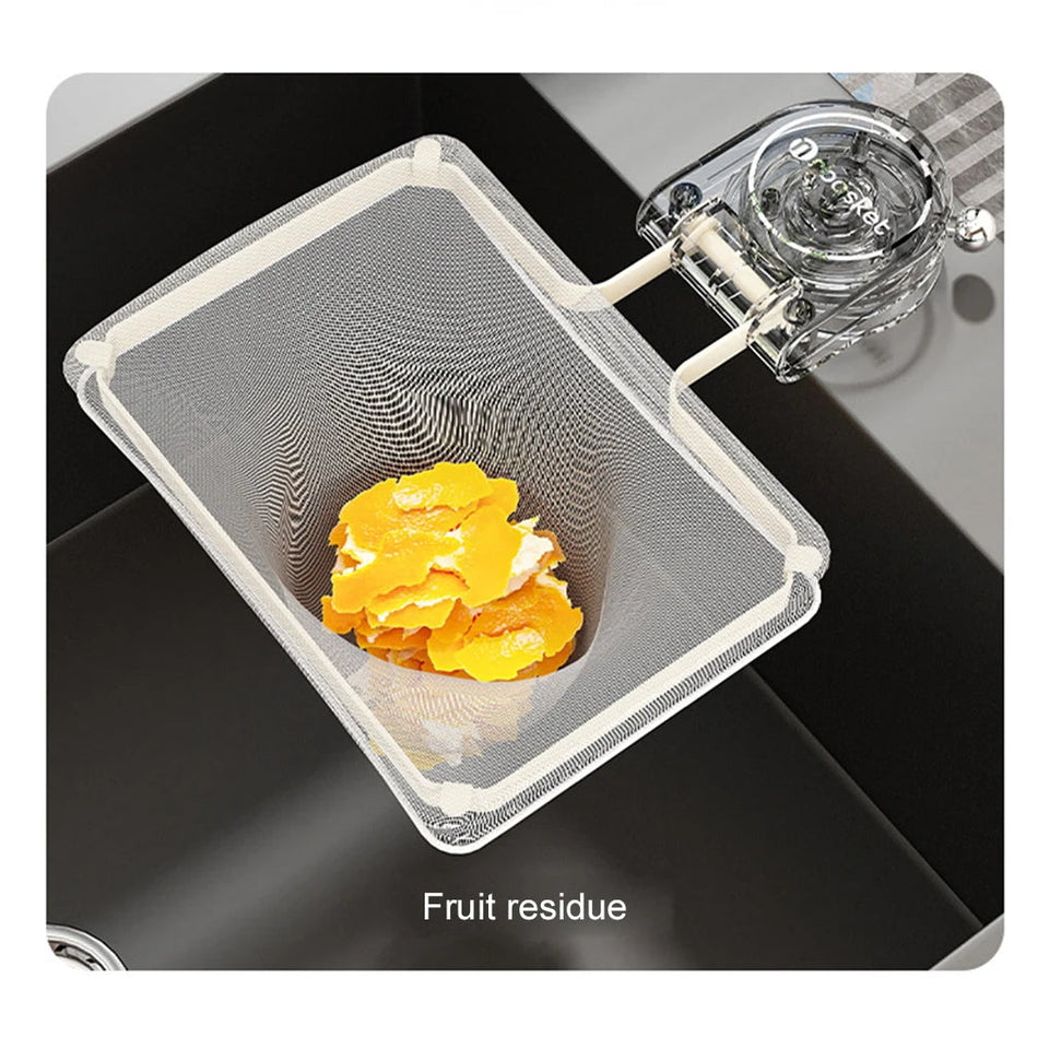 Kitchen Sink Strainer Rack Suction Cup No Dirty Hands Dishwasher Waste For Efficient Leftover Collection With 50 Filter Mesh Bag Aimak Store