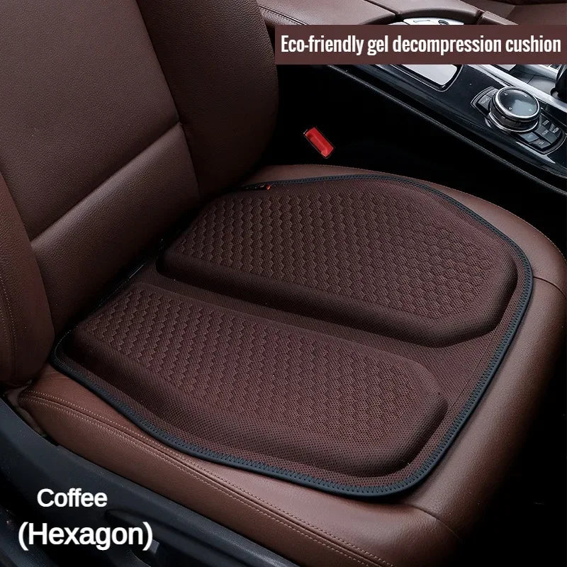 Car Gel Cooling Seat Cushion 3D Honeycomb Cool and Breathable Cool Ice Silk Car Home Office Chair Cushion Car Accessories Aimak Store