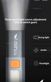 Xiaomi  flashlight Outdoor Flashlight Portable Strong Light Variable Focus with Floodlight Side Lights Long Range Rechargeable Flashlight Aimak Store