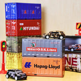 New Container Mini Iron Box Small Container Model Storage Box Creative Desktop Ornament Storage Rack Multi-Functional Metal Box Aimak Store