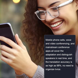 Smart Glasses AI Intelligent Translation Wireless Bluetooth Glasses Auto Voice Translation Audio Glasses Support 144 Languages Aimak Store