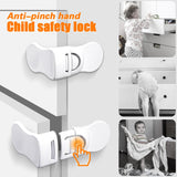 Plastic Baby Safety Lock Anti-Pinching Drawer Locks Cabinet Lock Refrigerator Lock Buckle Children Protection For Household Tool Aimak Store