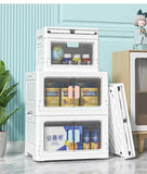 Foldable Storage Box Large Capacity Sundries PP Organizer Bedroom Transparent Stackable Toy Snacks Sorting Bin Closet Organizer Aimak Store