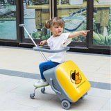 Fashion Cute Pony Cartoon Trolley Case Sit Travel bags for Children 24" Rolling Luggage Spinner Suitcase Wheels Yellow Duck 20" Aimak Store