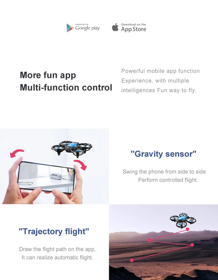 4DRC V8 Mini Drone 4k profession HD Wide Angle Camera 1080P WiFi fpv Drones Height Keep Remote Control Helicopter Gift Toys Aimak Store