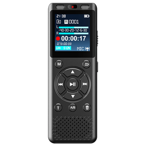 Large screen C-type rechargeable dicta long time recording voice audio recorder Activated with Noise Reduction External TF card Aimak Store