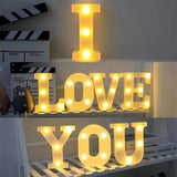 1pc White Decorative Led Light Up 6.3'' Number Letters Sign Night Lights Marquee For Home Wedding Party Birthday Christmas Decor Aimak Store