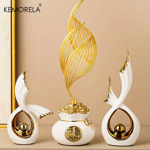KEMORELA 1/2PCS Home Decoration Luxury Statues Simple Style Holiday Decorations TV Cabinet Wine Cabinet Office Desk Accessories Aimak Store