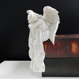 1-piece charming left angel door frame ornaments statue, exquisite resin sleeping angel sculpture Aimak Store
