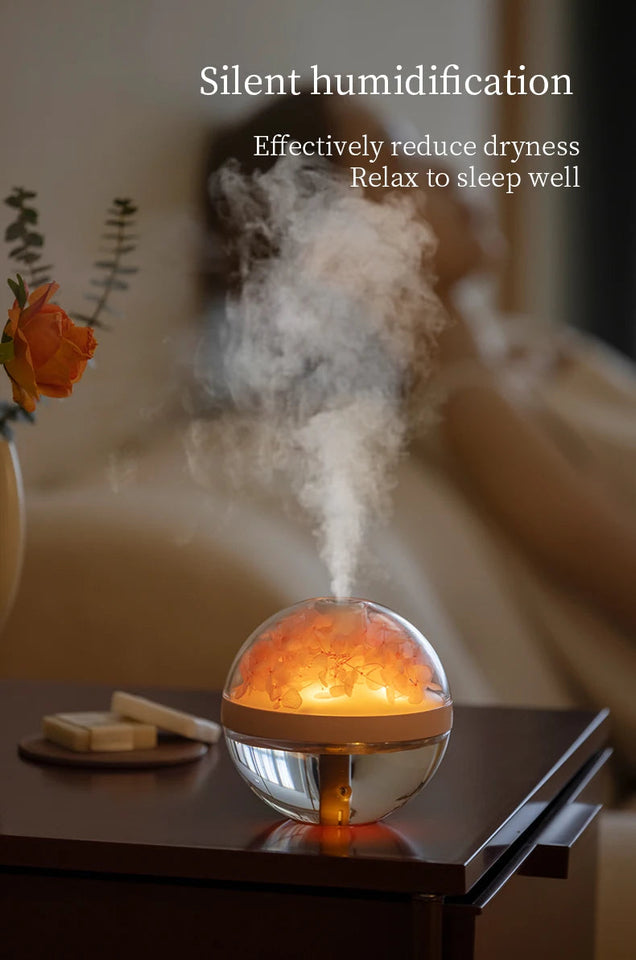 270ML Air Humidifier USB Rechargeable 800mAh Home Hydration Humidifier Colour LED Light Mist Maker Flower Humidificador Aimak Store