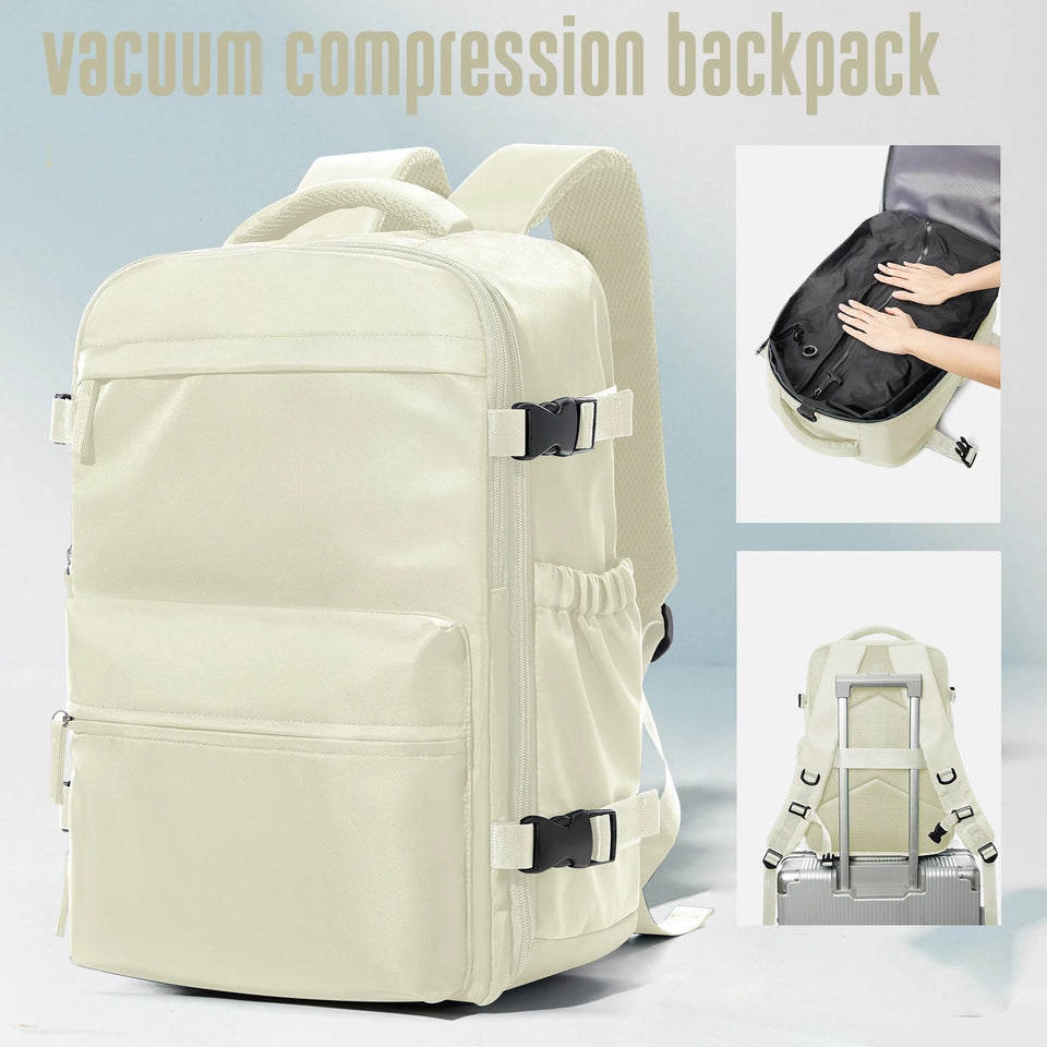 Vacuum Backpack Travel Bag for Men Large Capacity airback Backpack Business Laptop Backpack Women Expandable Backpack School Bag Aimak Store