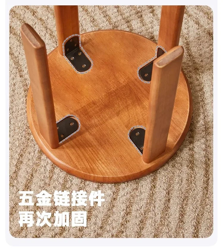 Solid Wood Dining Chair Stackable Home Eating Middle and Ancient Jenga  Modern Furniture Comedor 4 Sillas  Modern Dining Table Aimak Store