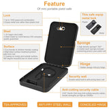 Dialing Wheel Password Gun Safes Weapon Case Pistol Safe Valuables Money Jewelry Storage Box Gunbox Security Pistol Strongbox Aimak Store