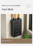 kitchen accessories organizer，Kitchen knife storage box, knife holder, non-perforation, wall-mounted rack, kitchen items Aimak Store