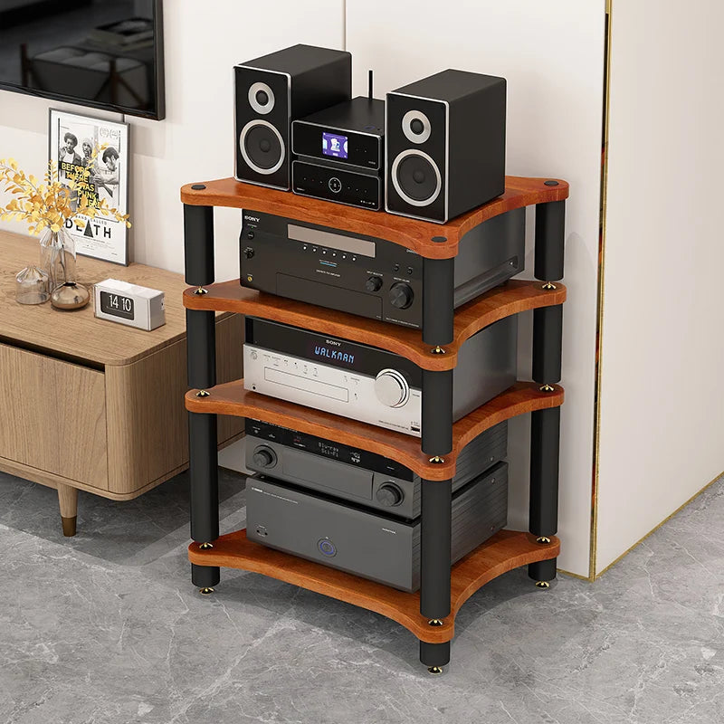 HiFi amplifier rack cabinet shock mount removable CD player video audio equipment metal tripod Desktop tripod stand speaker Aimak Store