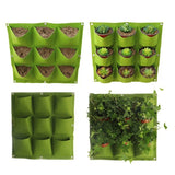 Plant growth bag， Felt Vertical Wall Planter Outdoor Herb Vegetable Hanging Garden  Plant Holder for Railing, Balcony, Fence Aimak Store