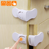 Plastic Baby Safety Lock Anti-Pinching Drawer Locks Cabinet Lock Refrigerator Lock Buckle Children Protection For Household Tool Aimak Store