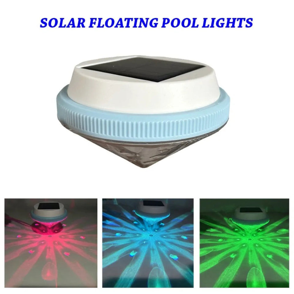 Vibrant Solar Powered Floating Lights Rechargeable Night Projection Underwater Glowing Lamp RGB Colors LED Pool Lights Swimming Aimak Store