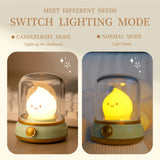 Mini Desktop LED Cute Night Lamp Creative USB Rechargeable Portable Cartoon Table Lamp For Coffee Bar Home Decor Hotel Bedroom Aimak Store