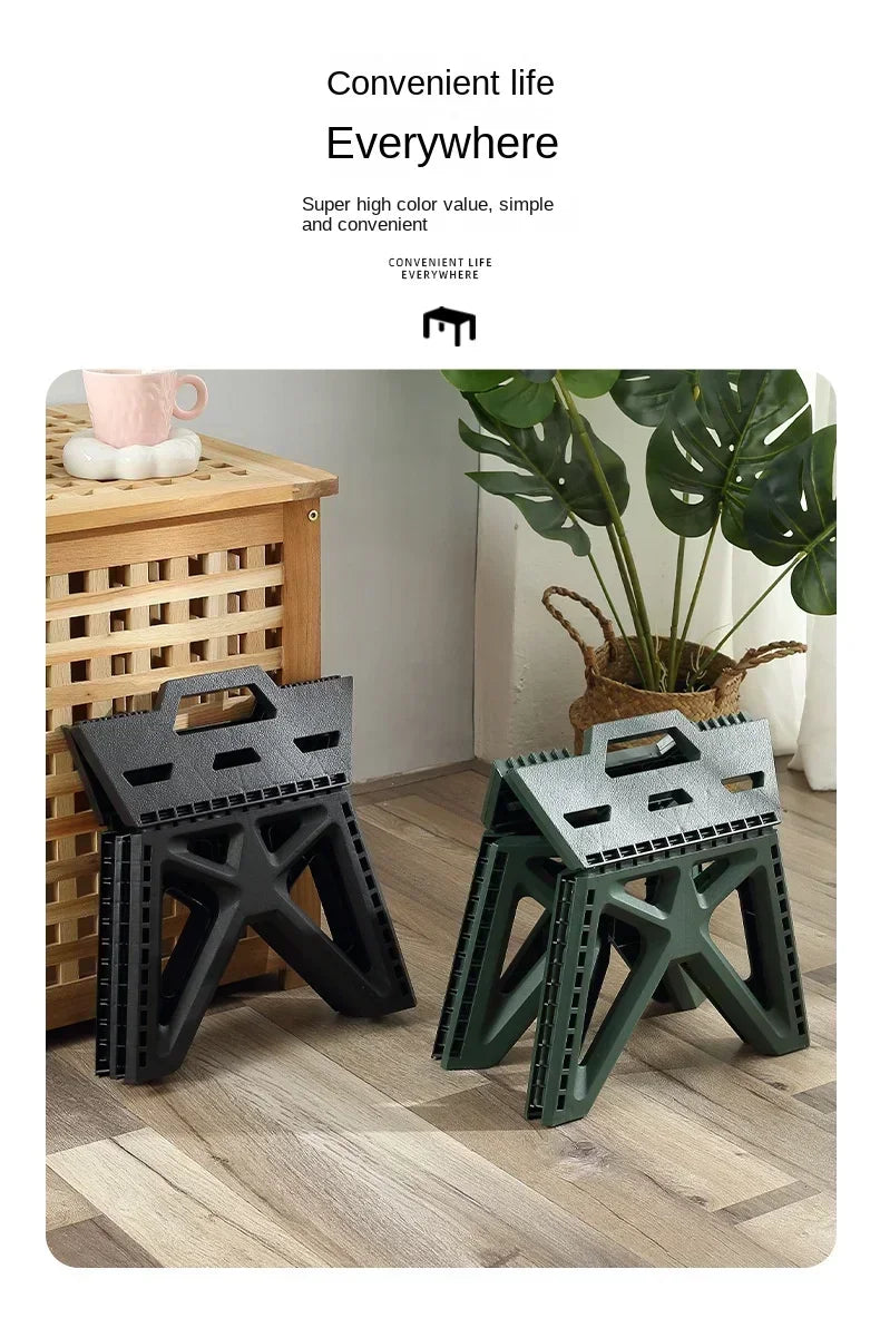 Outdoor Small Stool Portable Folding Stool High Load Bearing Durable Small Chair Fishing Stool Beach Stool Camping Stool