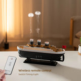 250ml Titanic Ship Model Decoration Air Humidifier Essential Oil Diffuser Jellyfish Smoke Ring Spray Aroma Diffuser For Home Aimak Store