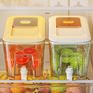 Cold Kettle with Faucet Household Put Refrigerator Fruit Tea Drinks Large Capacity High Temperature Resistant Cool Water Bottle Aimak Store