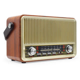 Portable Wooden Retro Bluetooth Speaker Radio FM / AM / SW  Card TF USB MP3 Music Player Aimak Store