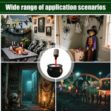 Halloween Cauldron Potion with Floating Potion Bottles and Diffuser floating potion bottles and skull-shaped Festive Spooky Prop Aimak Store