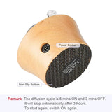 20ML Wooden Glass Aromatherapy Pure Essential Oils Diffuser Waterless Aroma Diffuser Air Nebulizer Household Humidifier For Home Aimak Store