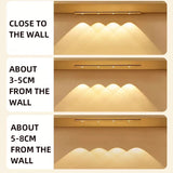 LED Motion Sensor Wireless Ultra Thin Night Light USB LED Wine cooler Light For Kitchen Cabinet Bedroom Wardrobe Indoor Lighting Aimak Store