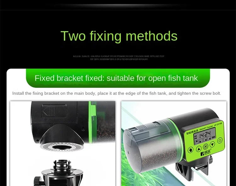 Cool Automatic Fish Feeder Digital Fish Tank Aquarium Electrical Plastic Timer Feeder Food Feeding Dispenser Tool Fish Feeder Aimak Store