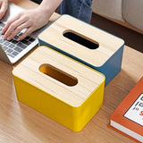 1pc Tissue Box Cover for Disposable Paper Facial Tissue, Rectangular Holder for Desk, Office Aimak Store