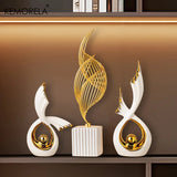 KEMORELA 1/2PCS Home Decoration Luxury Statues Simple Style Holiday Decorations TV Cabinet Wine Cabinet Office Desk Accessories Aimak Store