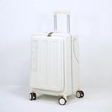 2025 New Suitcase with Seat for Kids Front Open Lid Suitcases on Wheels Kids Trolley Luggage Aluminium Frame 20/22 inch Aimak Store