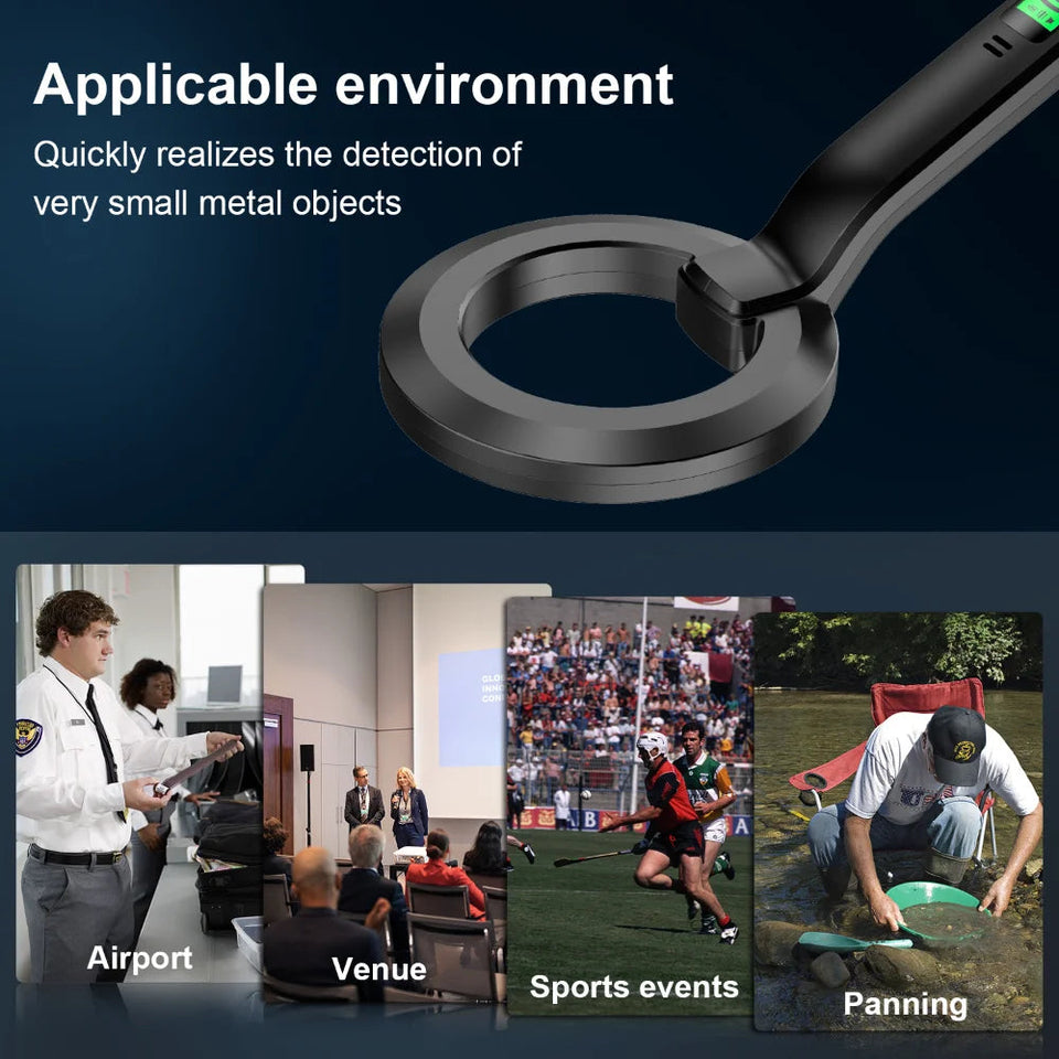 Metal Detector IP66 Waterproof Portable High Sensitivity Metal Detector Underground UnderwaterMultipurpose Metal Finder Aimak Store