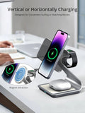Bonola Magnetic 3 in 1 Wireless Charger for iPhone 15/13/14 Pro Max/12 30W Wireless Charging Station for Apple Watch/AirPods Pro Aimak Store