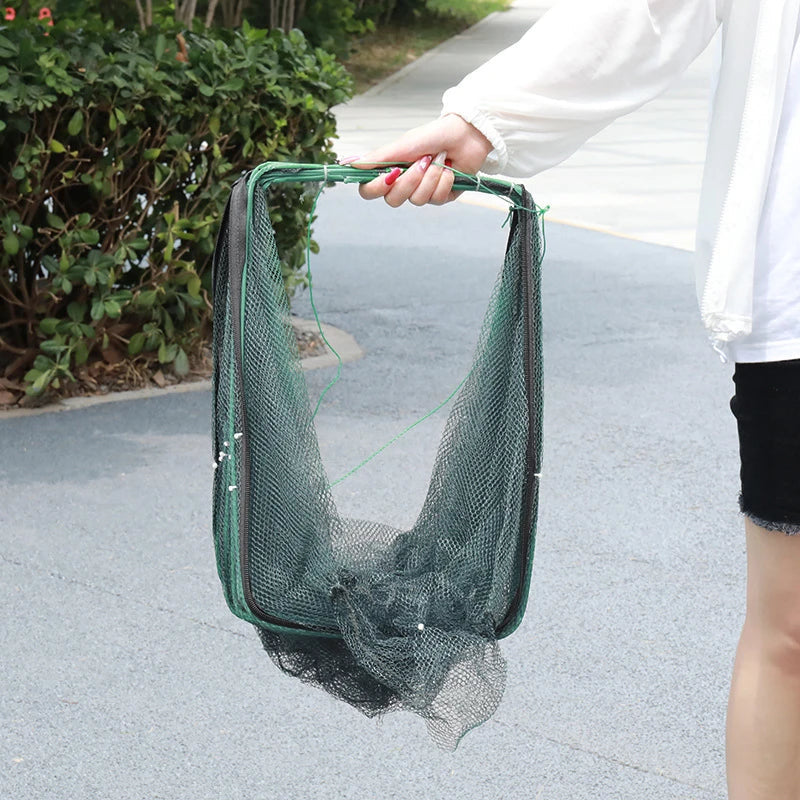 Mesh for Fishing Crayfish Net Foldable Crayfish Catcher Casting Fish Network Crab Trap Catchers Cage Network Fishing Accessories Aimak Store