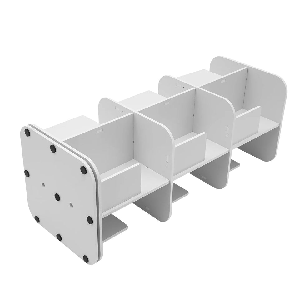 Bymaocar 360° Rotating Bookshelf, 3 Tier Standing Bookcase, Small Corner Bookcase White For Bedrooms/Living Rooms Aimak Store