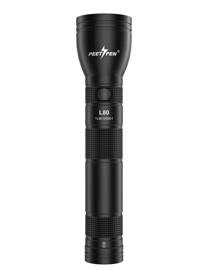 PEETPEN 1km Long Range Hand Torch Light Strong Aluminums USB Charging 18650 Rechargeable Powerful Hand Flashlight Aimak Store