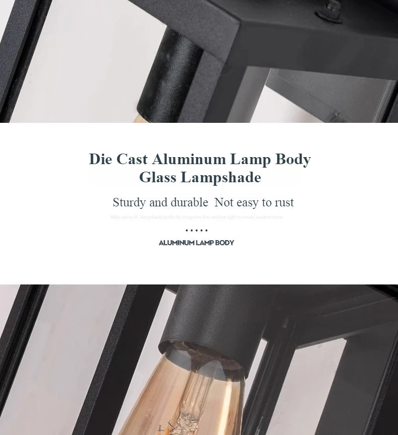 Outdoor Retro Waterproof Wall Lamps for Balcony Courtyard Gate Corridor Exterior Wall Light Villa Landscape Decor Lighting Aimak Store