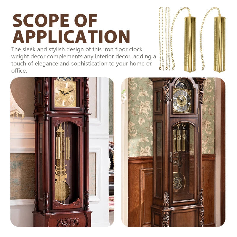 1 Set Floor Clock Weight Replacement Decorative Hammer Pendulum Chain Clock Parts Accessories Home Decor Wall Clock Mechanism Aimak Store