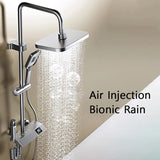 Piano Keys Shower System Set Bathroom Shower Set Gray Black Bathtub Hot and Cold Shower Faucet LED Digital Copper Tap Shower Set Aimak Store